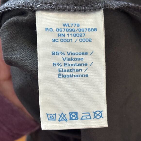 NEW BODEN Faux Wrap Botanical Print Jersey Knit Dress in Gray SZ 2 - Picture 9 of 11